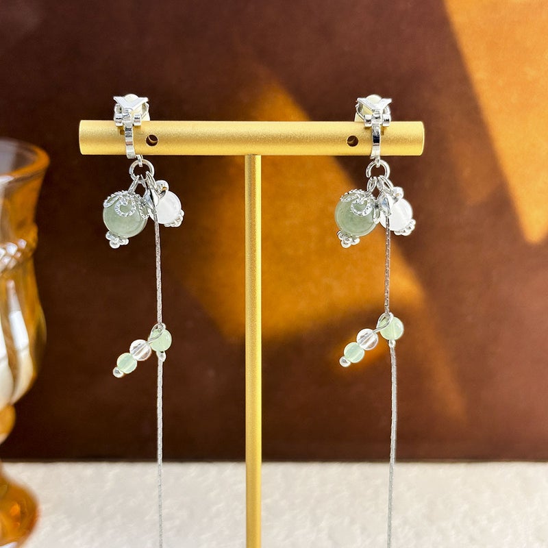 New Chinese Antique Tassel Earrings National Style Elegant Horse Face Skirt Earrings Vintage Light Luxury High-End Yiwu Accessories Women - Image 5